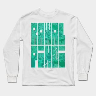 Rawalpindi, Punjab, Pakistan City Map Typography - Watercolor Long Sleeve T-Shirt